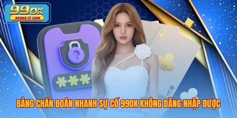 Bảng tổng hợp nguyên nhân khiến 99OK không đăng nhập được